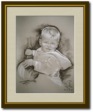 <a href="Preisliste.php#preise_kohle">» zur Preisliste</a><br /><br /><a href="Techniken.php#kohle">» Technik: Kohle</a> Kinderportrait