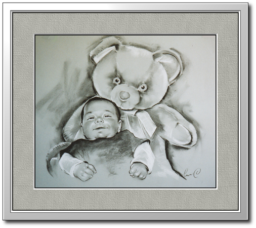 <a href="Preisliste.php#preise_kohle">» zur Preisliste</a><br /><br /><a href="Techniken.php#kohle">» Technik: Kohle</a> Kinderportrait