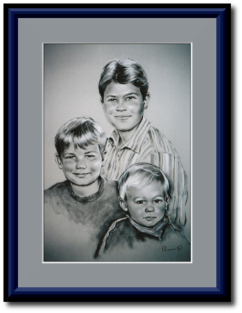 <a href="Preisliste.php#preise_kohle">» zur Preisliste</a><br /><br /><a href="Techniken.php#kohle">» Technik: Kohle</a> Mehrfachportrait