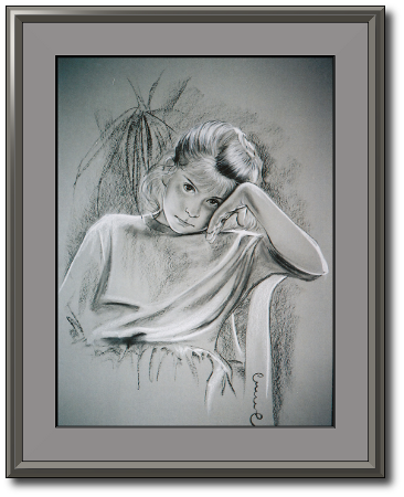 <a href="Preisliste.php#preise_kohle">» zur Preisliste</a><br /><br /><a href="Techniken.php#kohle">» Technik: Kohle</a> Kinderportrait