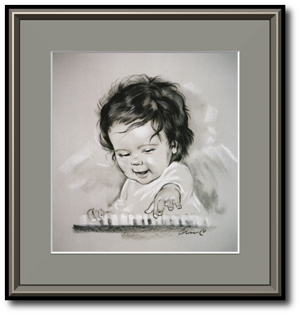 <a href="Preisliste.php#preise_kohle">» zur Preisliste</a><br /><br /><a href="Techniken.php#kohle">» Technik: Kohle</a> Kinderportrait