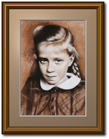 <a href="Preisliste.php#preise_kohle">» zur Preisliste</a><br /><br /><a href="Techniken.php#kohle">» Technik: Sepia (=> Kohle)</a> Kinderportrait