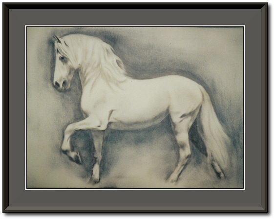 <a href="Preisliste.php#preise_kohle">» zur Preisliste</a><br /><br /><a href="Techniken.php#kohle">» Technik: Kohle</a> Pferdeportrait